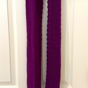 Purple Knit Scarf